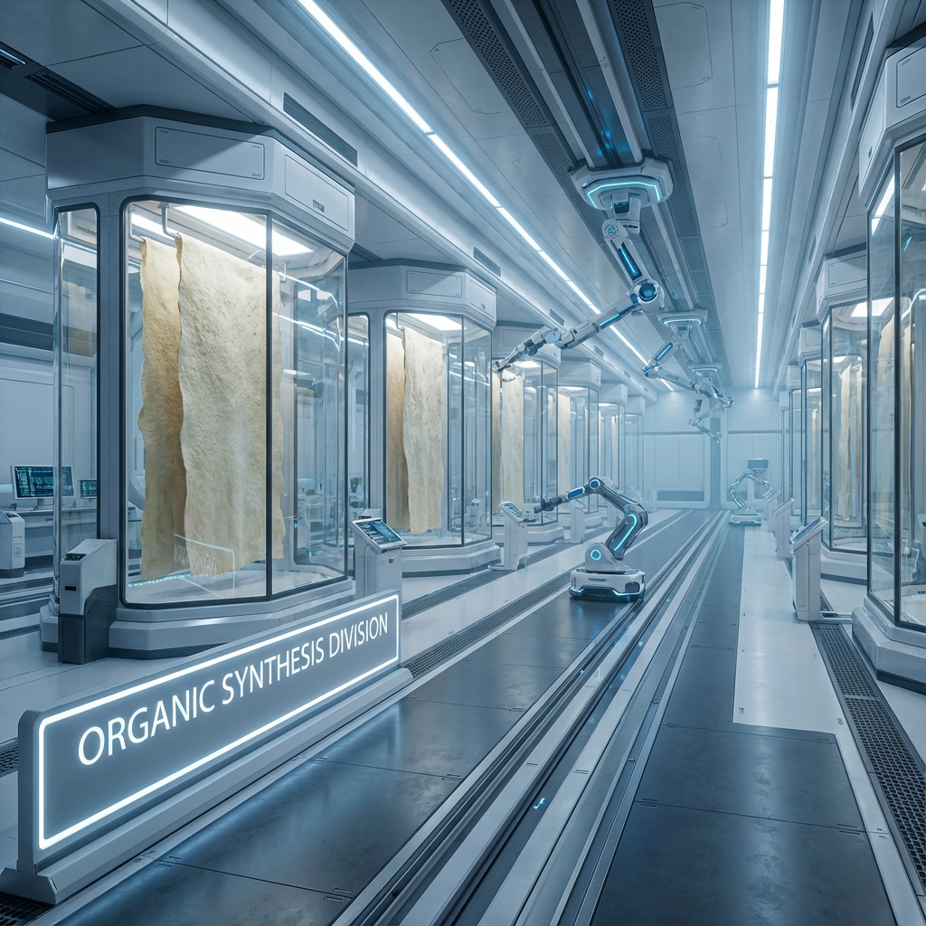 Futuristic mycelium jacket